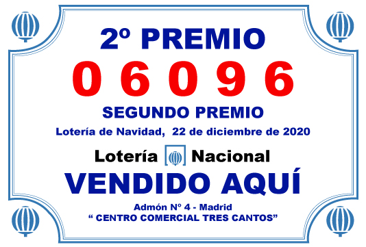 Lotería CCTresCantos - GRAN PREMIO 2